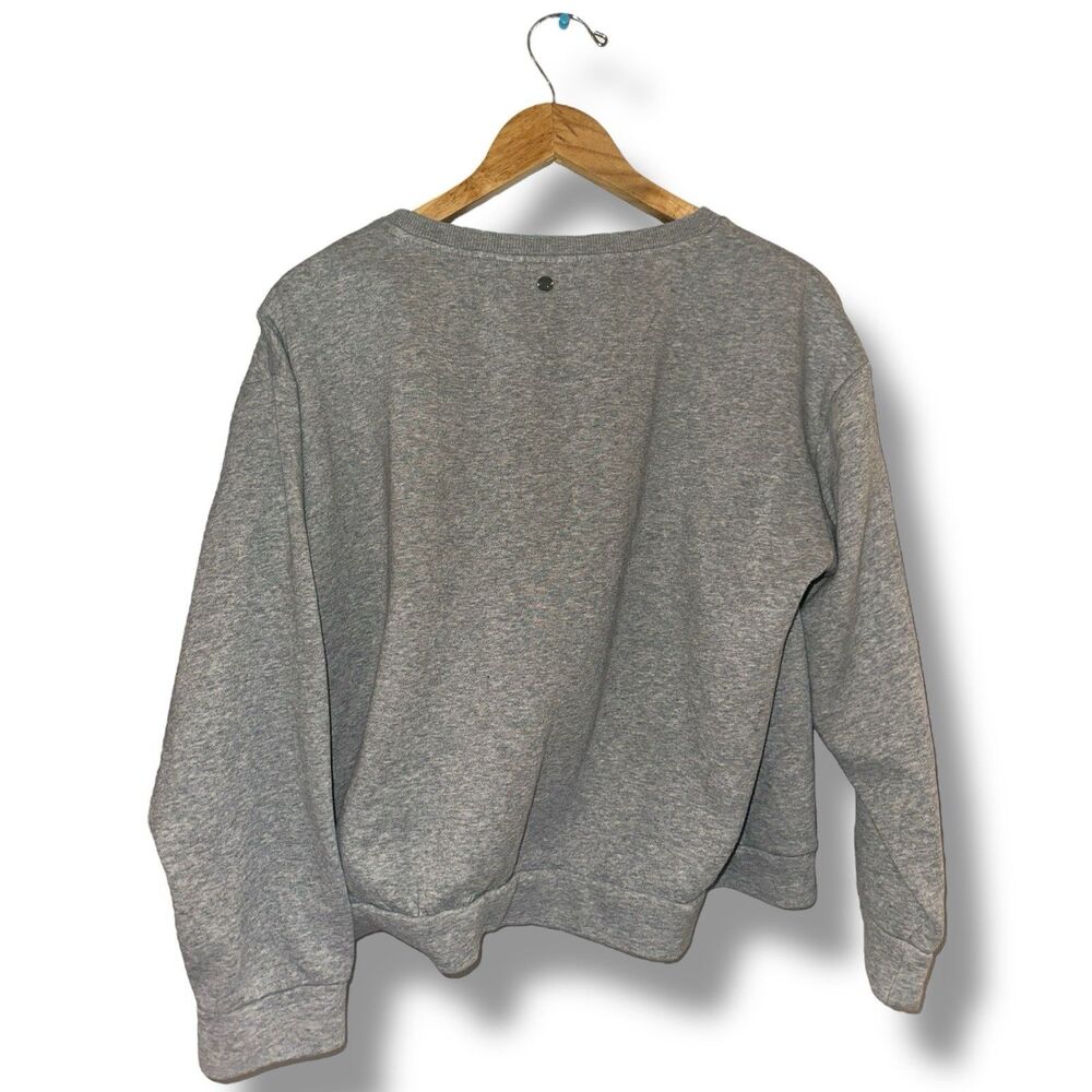 Roxy Sun Mountain Graphic Sweatshirt Gray Crewneck Pullover Boho Hiking Surf M - Picture 4 of 13